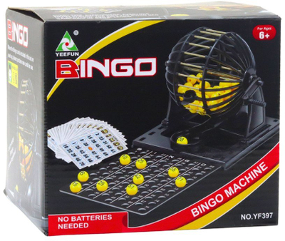 Loja tavoline Family Game Bingo Lottery Machine, 80 topa, 20 karta