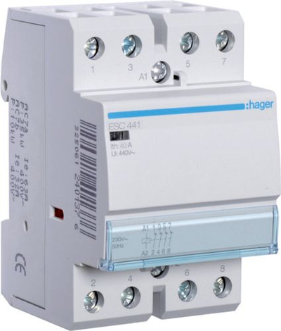 Kontaktues modular Hager Polo, 40 A, 230 V AC 