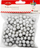 Toptha zbukurues Hasta Styrofoam Balls, përzierje 10-12mm, 20g, argjendtë