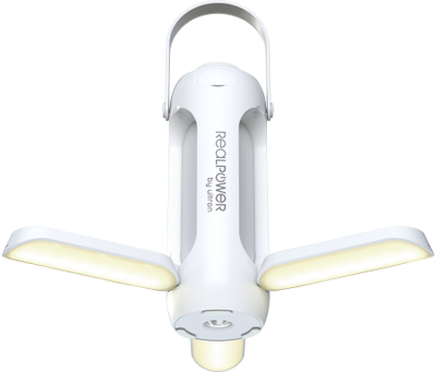 Dritë e jashtme RealPower LED Outdoor Light 190, solare, 6000 mAh, e bardhë