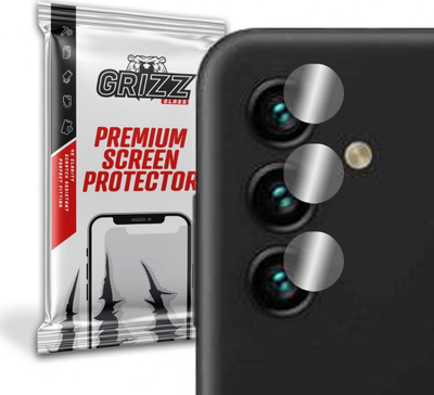 Mbrojtëse kamere GrizzGlass për Samsung Galaxy A13 5G, xham hibrid, set 2 copë, transparente