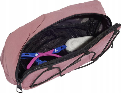 Çantë beli Adidas CXPLR Bumbag IX3187, me rrip të rregullueshëm, poliester, bordo