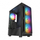 Куќиште за компјутер Rampage Shiva, Mid Tower, 4x 120mm Rainbow, црно