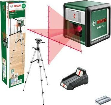Nivel lazer kryq Bosch Quigo Plus, vetërregullues, me tripod