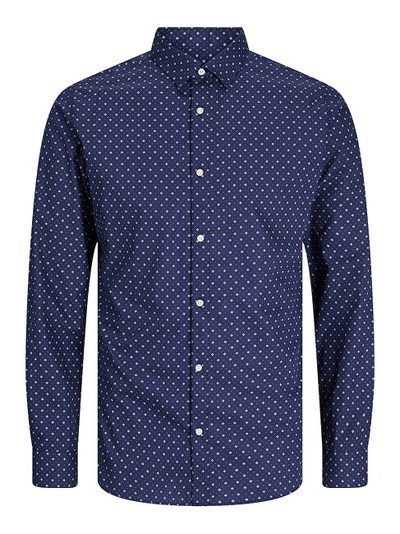 Këmishë për meshkuj Jack&Jones Plus, e kaltër