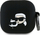 Kuti mbrojtëse Karl Lagerfeld 3D Karl & Choupette Head, për AirPods 4, silikon, e zezë
