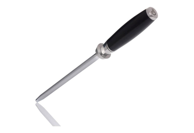 Mprehës thikash Koh-i-noor Kohersen Elegance Bayonet, çelik inox me veshje diamanti, dorezë dru abano