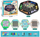 Loja tavoline Adar Board Games 5 në 1, set me 5 lojëra, 32.5x29 cm