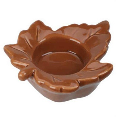 Mbajtëse qiriri tealight Maple Leaf, qeramikë, formë gjethje, shumëngjyrëshe