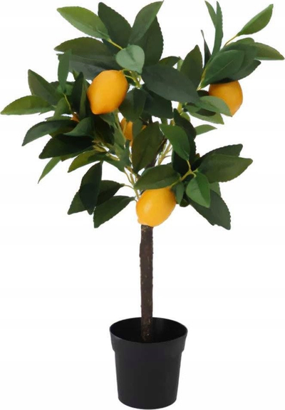 Bimë artificiale ProGarden Lemon Tree, 60 cm, në vazo, jeshile