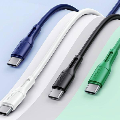 Kabllo USB C Usams U68, 2A karikim i shpejtë, 1m, e bardhë