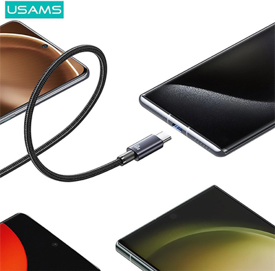 Kabllo USB Usams Sufeng Series US-SJ673, USB C me USB A, 66W 6A, 1.2m, ngjyrë tarnish
