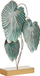 Figurë dekorative Beliani Leaf SODIUM, metal, bazë ari, teal blu