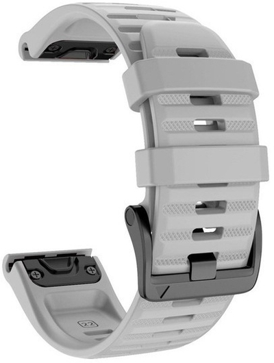 Rrip ore 4wrist hWR813, për Garmin Fenix ​​7X/Fenix ​​6X/Fenix ​​5X Plus/Fenix ​​3, 26 mm, e hirtë