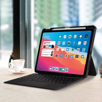Tastierë pa tela SBS Wireless Keyboard, me kapak për iPad Air 10.9"/11" dhe Pro 11", touchpad, e zezë