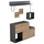Set paradhomë Cerb 120x20x72Hcm (HM8957.11), gri