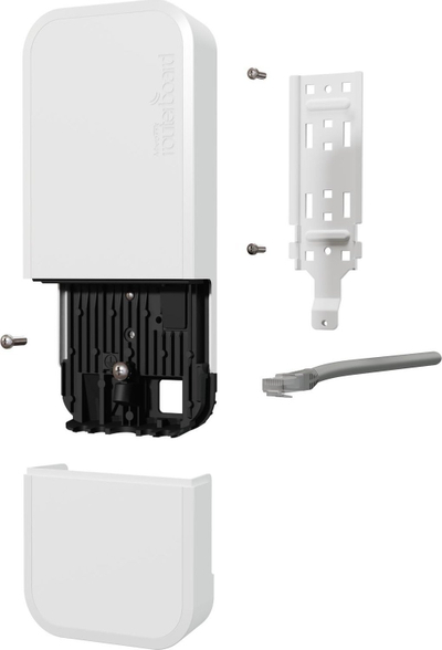 Рутер WiFi MikroTik wAP ax, Dual Band WiFi 6, 2x Gigabit Ethernet, бел