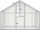 Сера градинарска SANUS XL-16, 5.7x2.9m, поликарбонат 6mm, транспарентна