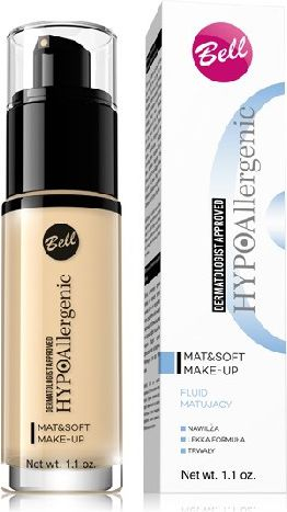 Fondatinë Bell Hypoallergenic Mat & Soft, 01, 30 ml