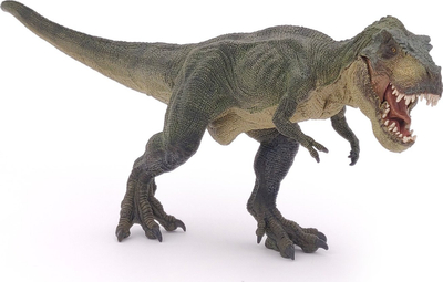 Figurinë dinosauri Papo Running T-Rex 55027, gojë që lëviz, i gjelbër