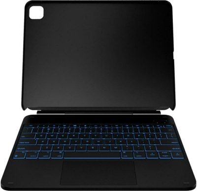 Mbulesë tastiere Tech-Protect Typecase Edge për iPad Air 13" 2024/2025, finish karbon fiber, e zezë
