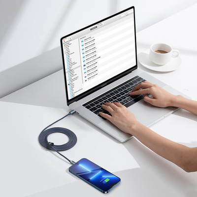 Kabllo karikimi / të dhënash Baseus Crystal Shine Series USB-C - Lightning, 20W, 2m, e zezë