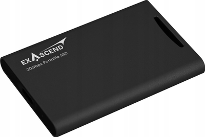 SSD i jashtëm Exascend Element, 1TB, USB‑C 20Gbps, i zi
