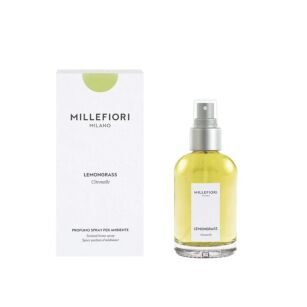 Parfum ambienti Millefiori Milano Lemongrass, 100ml, me sprucim, shishe qelqi transparente