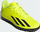 Këpucë futbolli për kalama Adidas X Crazyfast Club TF, turf, sintetike, të verdha