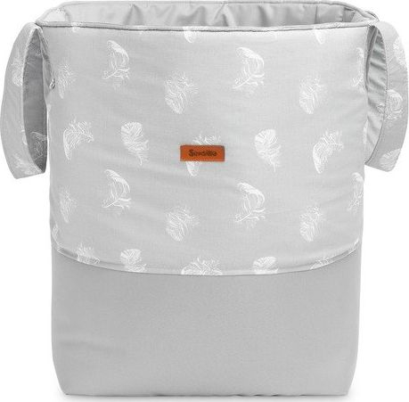 Shportë lodrash Sensillo Toy Basket Medium, 35x47 cm, me pupla, gri