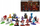 Set figurina metalike Simba Minecraft Dungeons Nano, Multipack Wave 7, 18 copë, shumëngjyrëshe