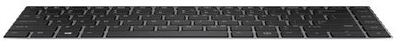 Tastierë laptopi HP L09548-BG1, profil i ulët, e zezë