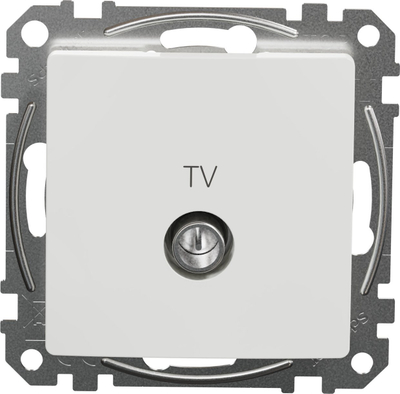 Prizë antene TV Schneider Sedna Design & Elements, 7 dB, e bardhë
