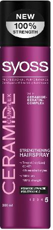 Llak për flokë Syoss Ceramide Complex Mega Strong, 300 ml