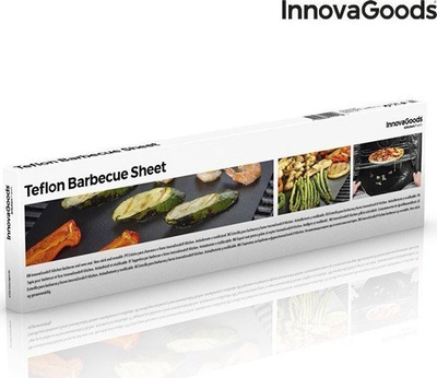 Подлога за готвење за рерна и скара InnovaGoods, сет 2 парчиња, нелеплива, црна