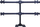 Neomounts Desk Stand për 6 monitorë 10" – 27" (FPMA-D700DD6)