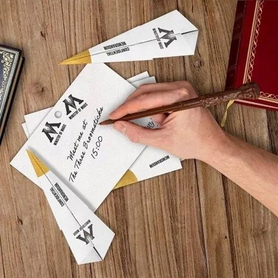 Set shënimesh Harry Potter Memo Pad & Pen, 100 fletë, stilolaps shkop magjik, shumëngjyrësh