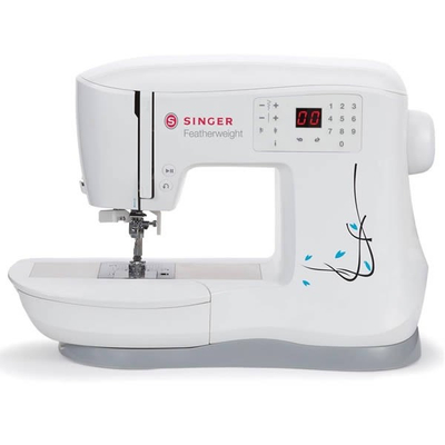 Makine qepëse Singer C240 Featherweight, 70 qepje, elektronike, e bardhë