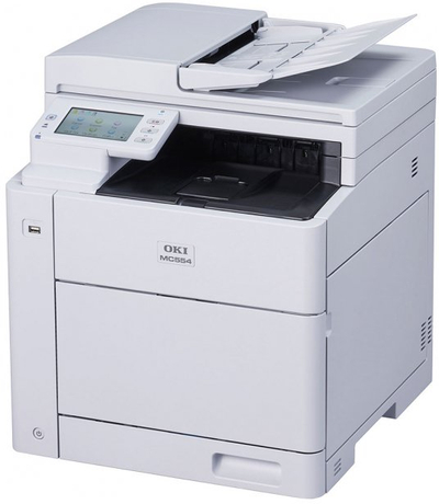 Printer lazer multifunksional OKI MC554, 600 x 600 dpi, 32 faqe/min, i bardhë