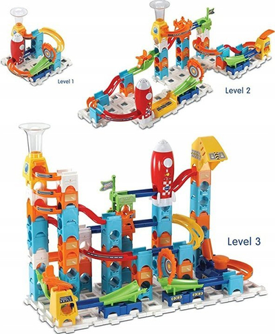 Set ndërtimi VTech Marble Rush Rocket Set M100 E, lojë me mermerë, për fëmijë 4+