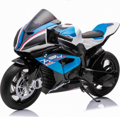 Motocikletë elektrike për kalamaj BMW HP4, 12V, rrota EVA, blu