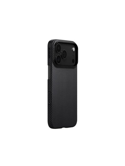 Futrollë PITAKA Ultra Slim për iPhone 17 Pro Max, fibër aramide, kompatibile me MagSafe, e zezë gri