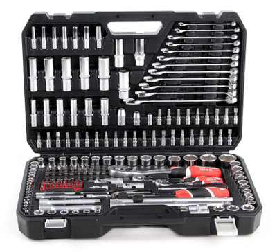Set veglash Yato YT-38841, 216 pjesë, krom vanadium, argjendtë