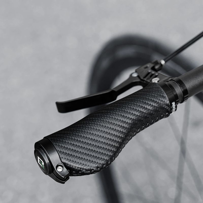 Gripa biçiklete Rockbros ergonomikë, diametër 22.2 mm, bllokim i dyfishtë, të zinj