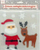 Декоративни гел налепници BN Santa Claus and Reindeer, самолепливи, повеќекратна употреба