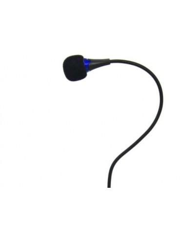 Mikrofon tavoline Esperanza me krah që përkulet, lidhje 3.5 mm, blu