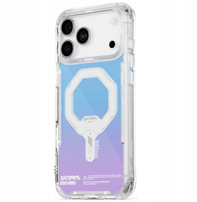 Kapak telefoni Skinarma Myst për iPhone 17 Pro Max, magnetik, hologram, transparent
