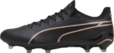 Këpucë futbolli Puma King Ultimate FG AG 107563-07, lëkurë, për bar të gjallë dhe fushë artificiale, të zeza
