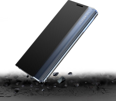 Kllëf telefoni Samsung Galaxy A22 5G Sleep Case, tip libër, me dritare interaktive, blu
