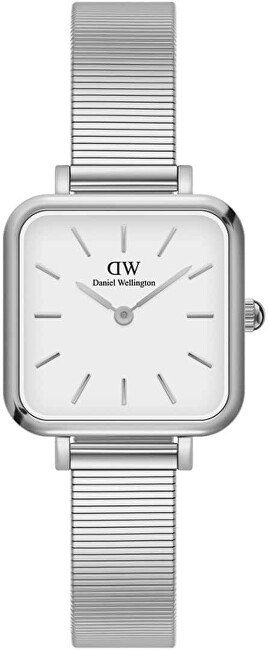 Orë dore për femra Daniel Wellington Quadro Studio 22x22 DW00100521, e argjendtë